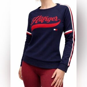 Tommy Hilfiger Navy Logo Sweatshirt | Size Small